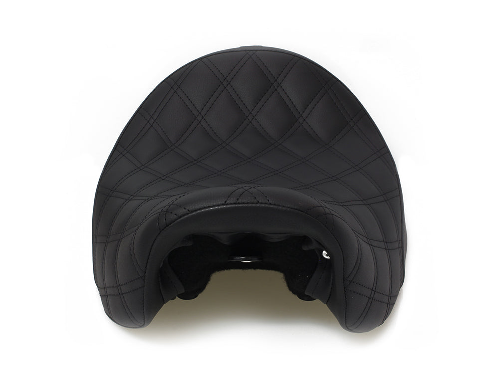 Renegade LS Solo Seat with Black Double Diamond Stitch. Fits Dyna 2006-2017.