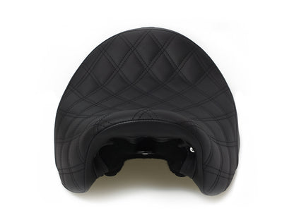 Renegade LS Solo Seat with Black Double Diamond Stitch. Fits Dyna 2006-2017.