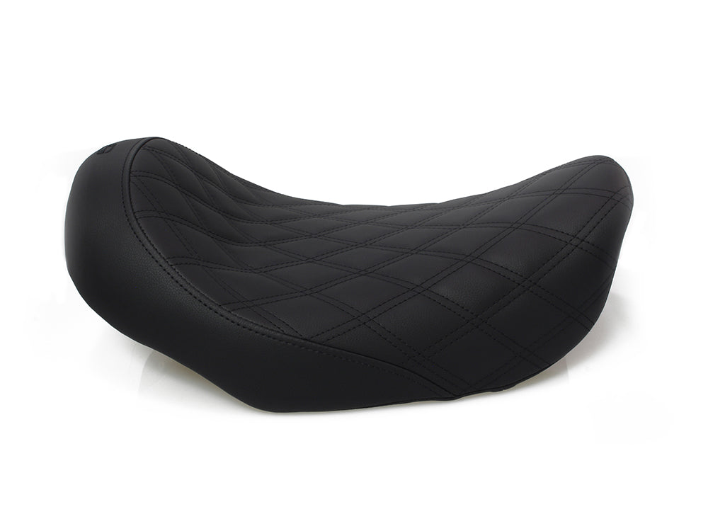 Renegade LS Solo Seat with Black Double Diamond Stitch. Fits Dyna 2006-2017.