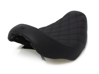Renegade LS Solo Seat with Black Double Diamond Stitch. Fits Dyna 2006-2017.