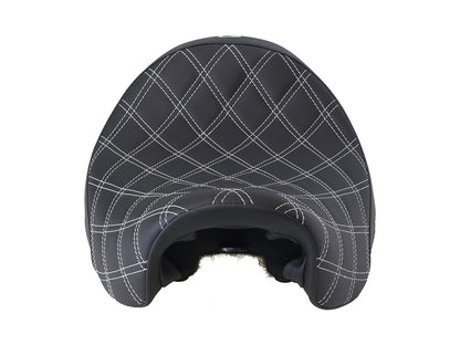 Renegade LS Solo Seat with Silver Double Diamond Stitch. Fits Dyna 2006-2017.