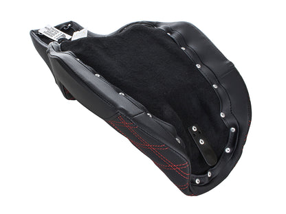 Step-Up LS Dual Seat with Red Double Diamond Lattice Stitch. Fits Dyna 2006-2017.