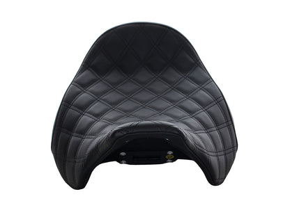 Renegade LS Solo Seat with Black Double Diamond Lattice Stitch. Fits Most Touring 2008-2024
