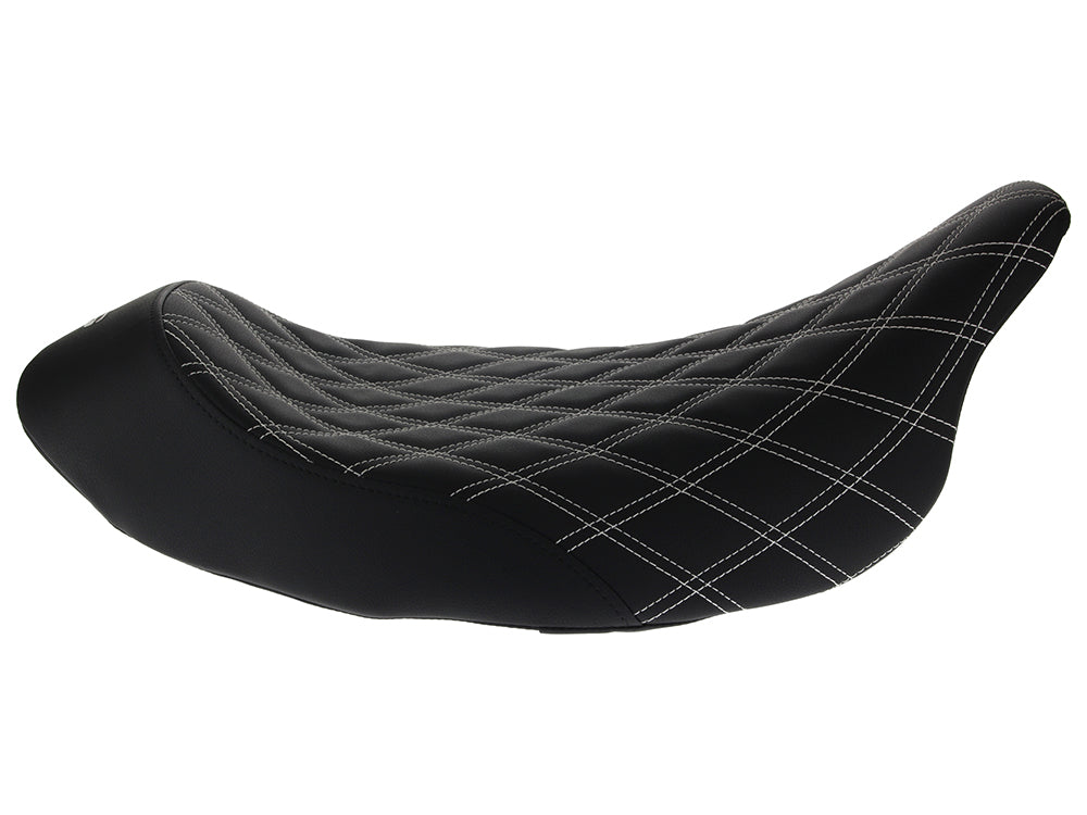 Renegade LS Solo Seat with White Double Diamond Lattice Stitch. Fits Most Touring 2008-2024