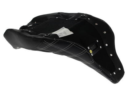 Renegade LS Solo Seat with White Double Diamond Lattice Stitch. Fits Most Touring 2008-2024