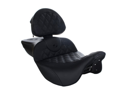 Extended Reach Roadsofa LS Dual Seat With Backrest. Fits Most Touring 2008-2024