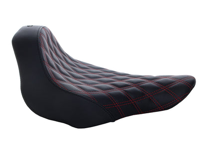 Renegade LS Solo Seat with Red Double Diamond Lattice Stitch. Fits Breakout 2013-2017.