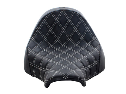 Renegade LS Solo Seat with White Double Diamond Lattice Stitch. Fits Breakout 2013-2017.