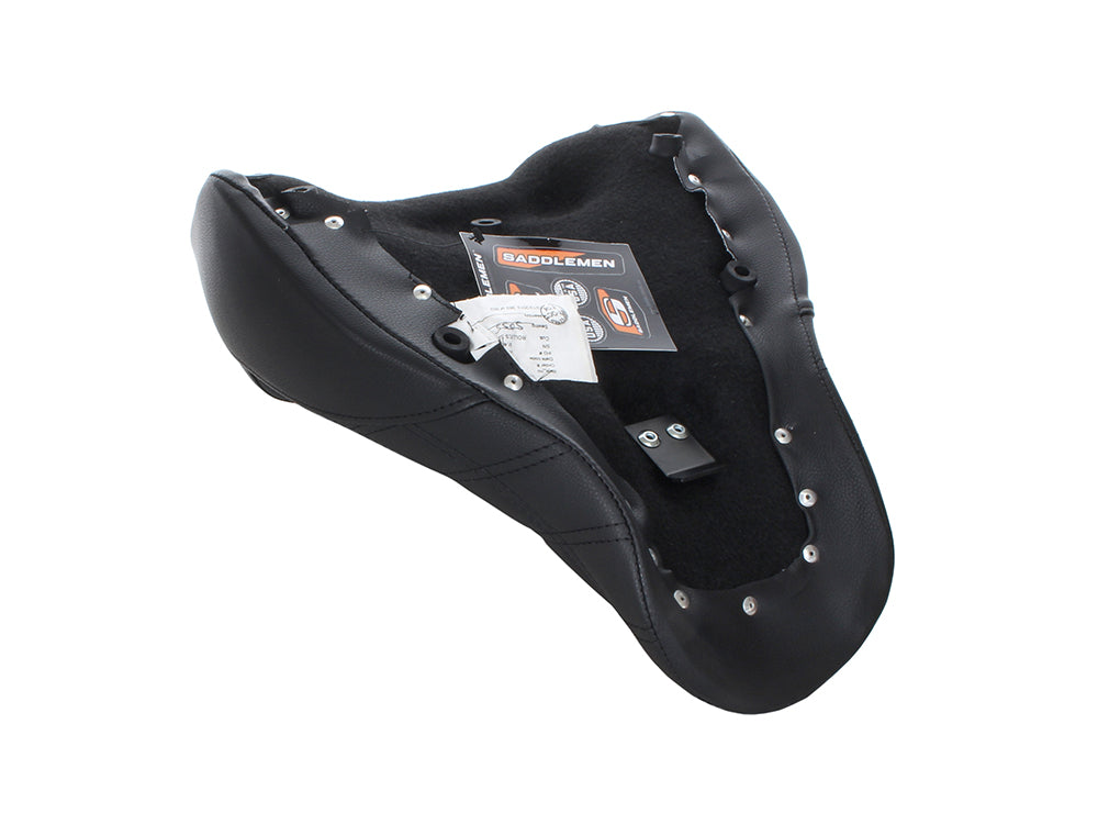 Renegade LS Solo Seat with Black Double Diamond Lattice Stitch. Fits Fat Boy 2018up & Breakout 2023up