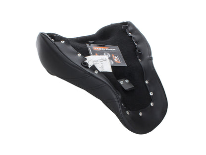 Renegade LS Solo Seat with Black Double Diamond Lattice Stitch. Fits Fat Boy 2018up & Breakout 2023up