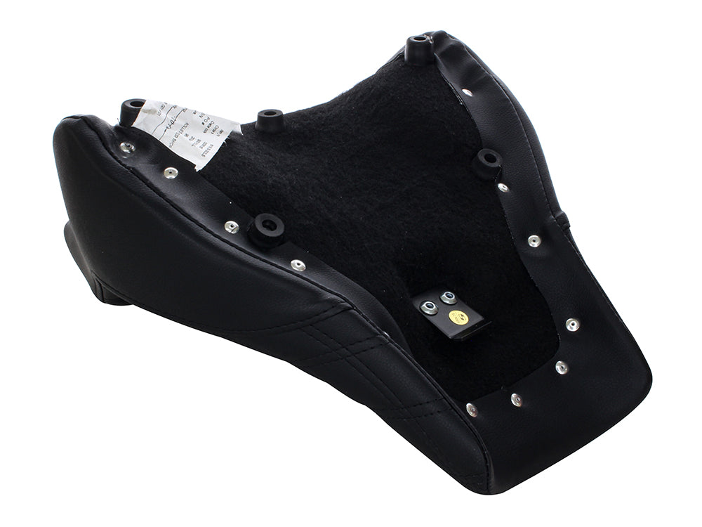 Renegade LS Solo Seat with Black Double Diamond Lattice Stitch. Fits Fat Bob 2018-2024