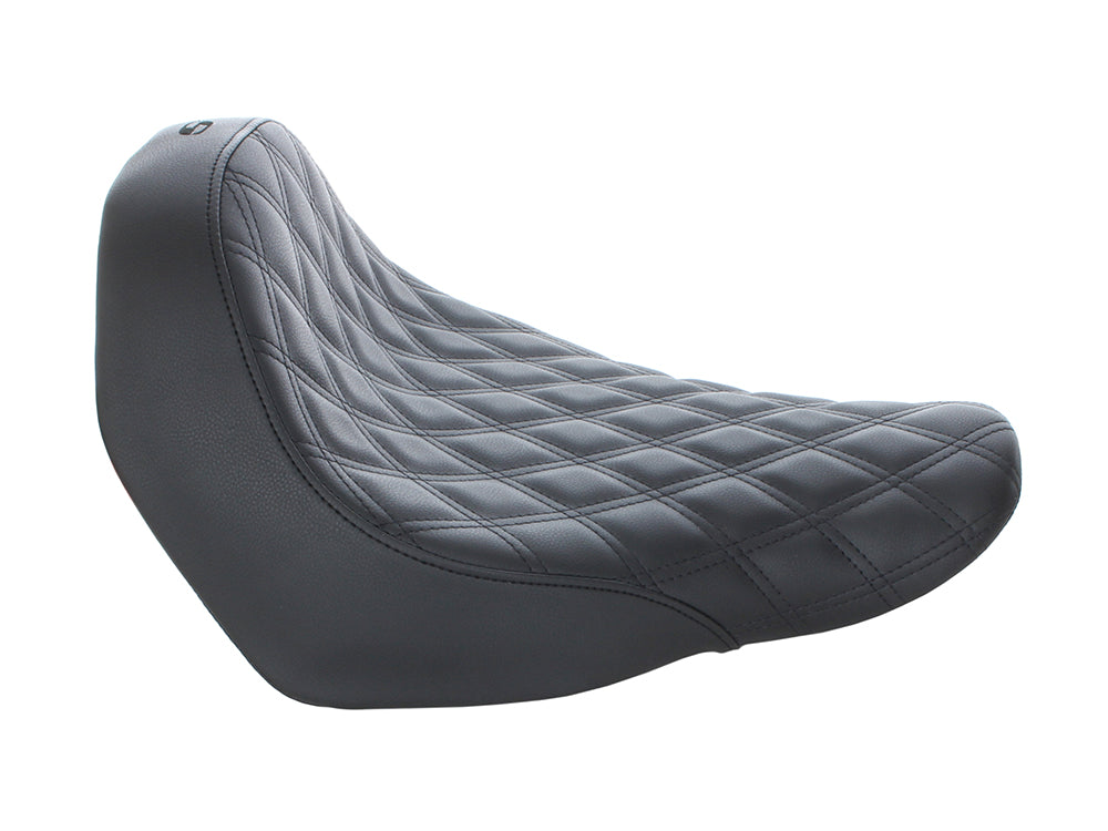 Renegade LS Solo Seat with Black Double Diamond Lattice Stitch. Fits Sport Glide & Low Rider 2018up, Low Rider S 2020up & Low Rider ST 2022up.