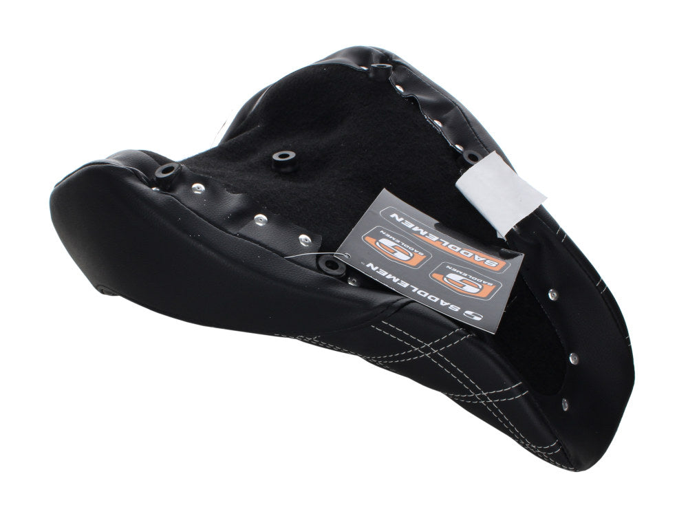 Renegade LS Solo Seat with Silver Double Diamond Lattice Stitch. Fits Sport Glide & Low Rider 2018up, Low Rider S 2020up & Low Rider ST 2022up.