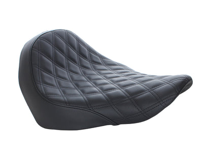 Renegade LS Solo Seat with Black Double Diamond Lattice Stitch. Fits Sport Glide & Low Rider 2018up, Low Rider S 2020up & Low Rider ST 2022up.