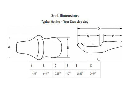 Explorer Comfort Dual Seat. Fits Sport Glide & Low Rider 2018up, Low Rider S 2020up & Low Rider ST 2022up.