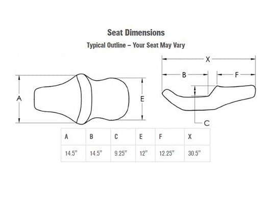 Explorer Comfort Dual Seat. Fits Sport Glide & Low Rider 2018up, Low Rider S 2020up & Low Rider ST 2022up.