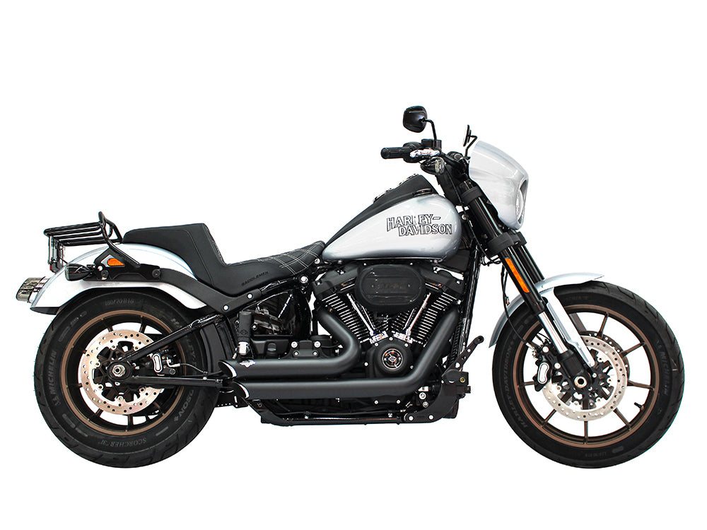 Step-Up LS Dual Seat with Silver Double Diamond Lattice Stitch. Fits Sport Glide & Low Rider 2018up, Low Rider S 2020up & Low Rider ST 2022up.