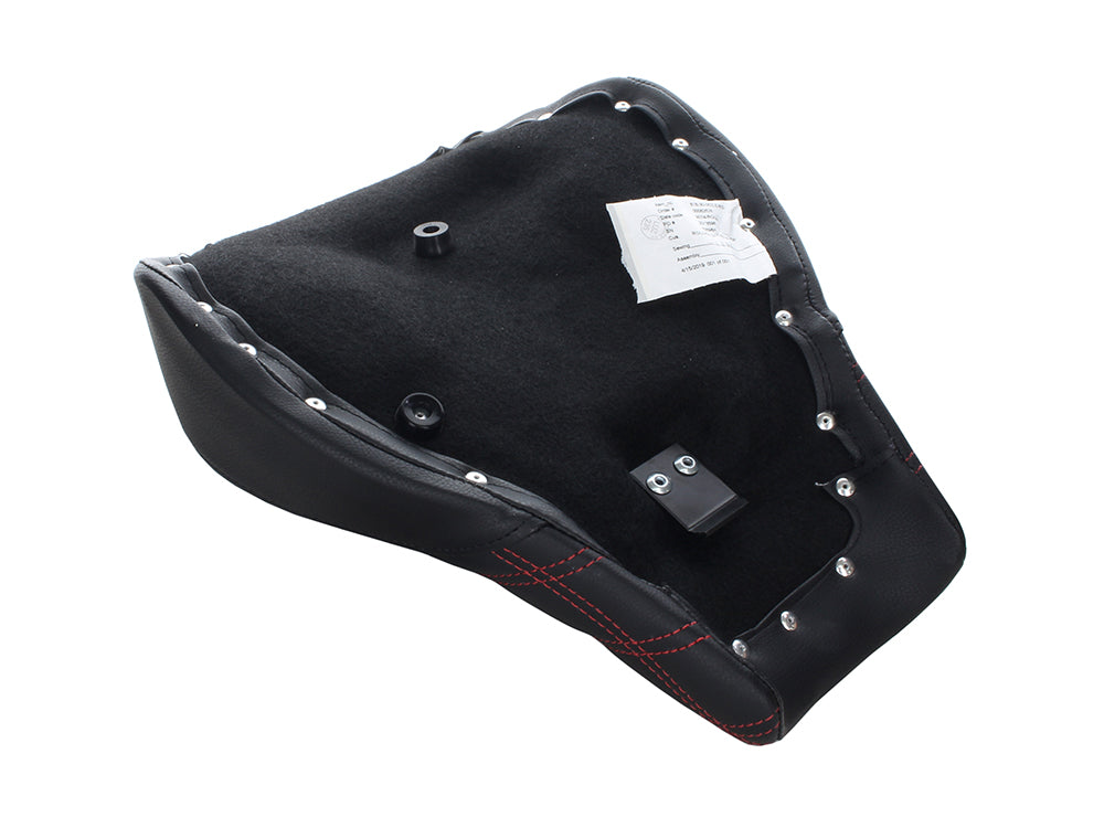 Renegade LS Solo Seat with Red Double Diamond Lattice Stitch. Fits Softail Street Bob 2018up & Standard 2020up.