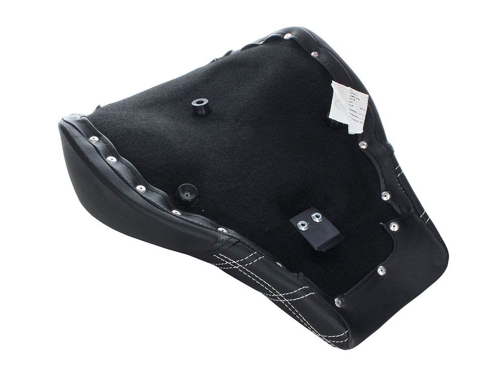 Renegade LS Solo Seat with White Double Diamond Lattice Stitch. Fits Softail Street Bob 2018up & Standard 2020up.