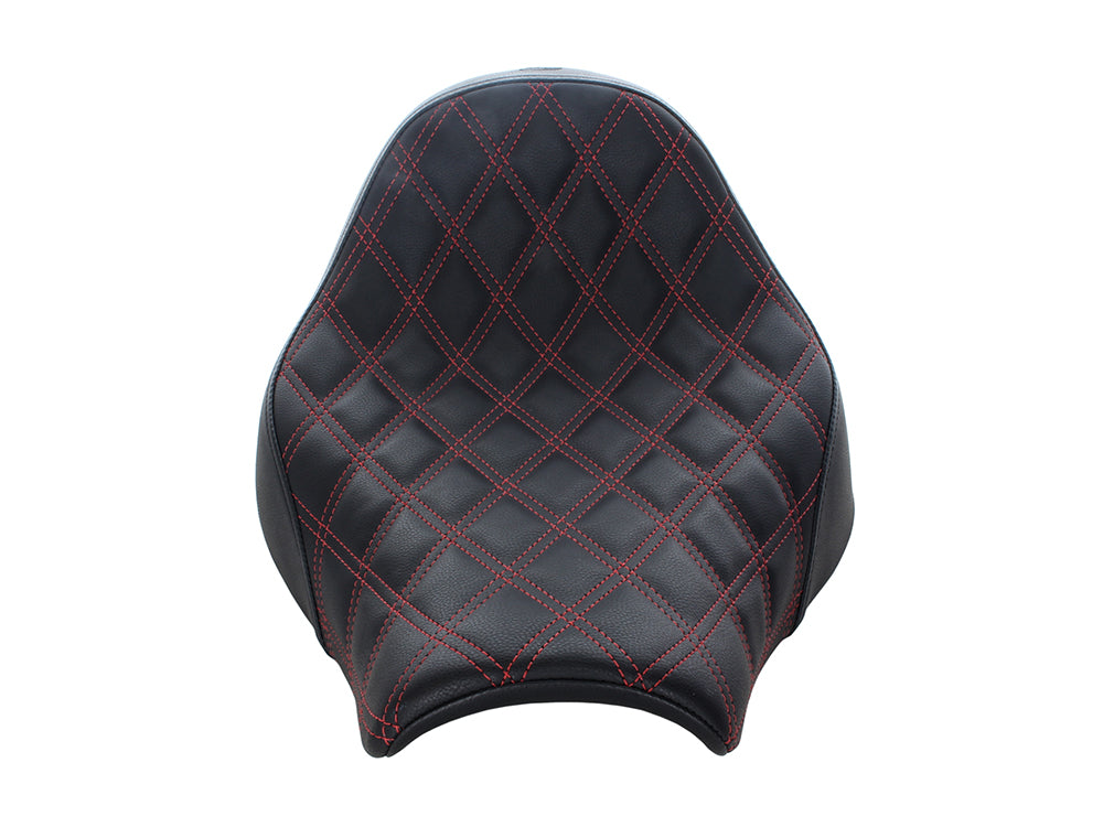 Renegade LS Solo Seat with Red Double Diamond Lattice Stitch. Fits Breakout 2018-2022
