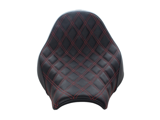 Renegade LS Solo Seat with Red Double Diamond Lattice Stitch. Fits Breakout 2018-2022