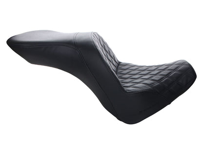 Explorer LS Dual Seat with Black Double Diamond Lattice Stitch. Fits Breakout 2018-2022