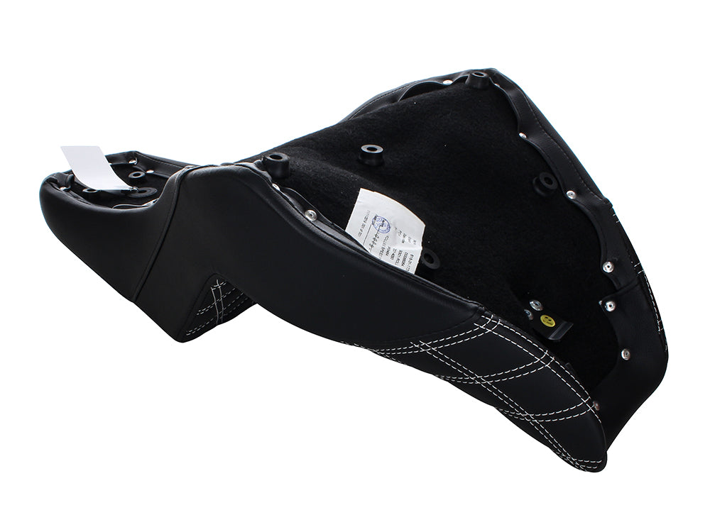 Step-Up Front LS Dual Seat with White Double Diamond Lattice Stitch. Fits Breakout 2018-2022