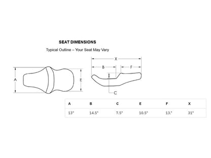 Roadsofa LS Dual Seat With Backrest & with Black Double Diamond Lattice Stitch. Fits Softail Deluxe 2018-2020, Slim 2018-2021 & Heritage Classic 2018up