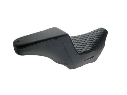 Step-Up HC Dual Seat with Black Honeycomb Stitch. Fits CVO Touring 2023up, Street Glide & Road Glide 2024up, Touring 2025up