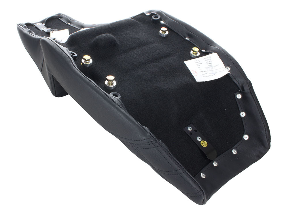 Step-Up Front LS Dual Seat with Black Double Diamond Lattice Stitch. Fits FXR 1982-1994.