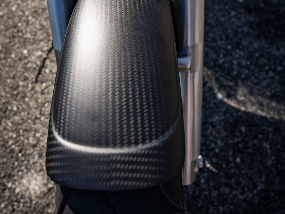 Carbon Front Fender - Matte Finish. Fits Narrow Glide Dyna 1991-2005, FXR 1982-1994 & Sportster 1973-2021