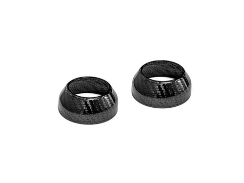 Carbon 39mm Fork Boots - Gloss Finish. Fits Dyna 1991-2005, FXR 1987-1994 & Most Sportster 1987-2021