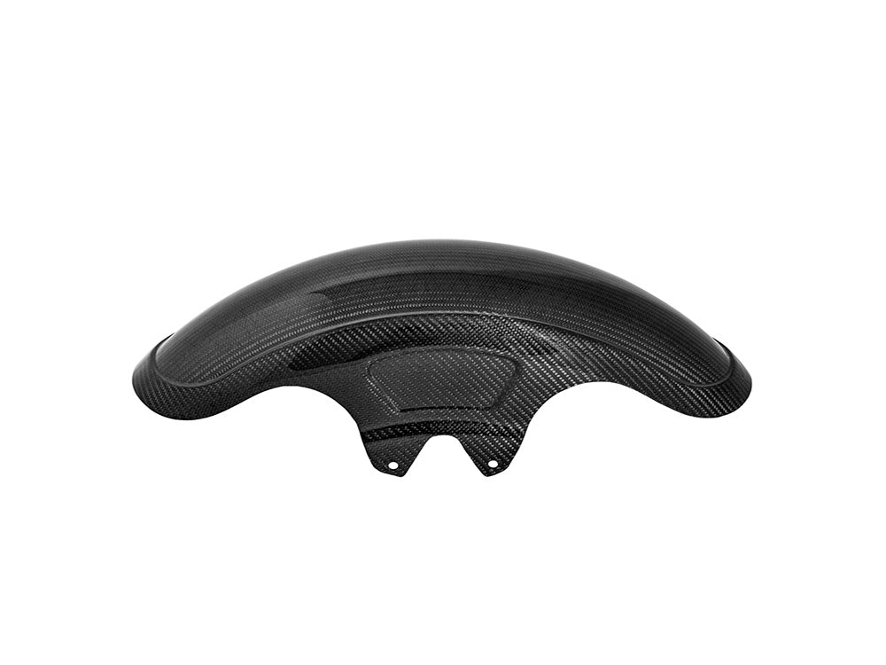 Shorty Carbon Front Fender - Gloss Finish. Fits Most Touring 2014-2024 with 19in. Front Wheel