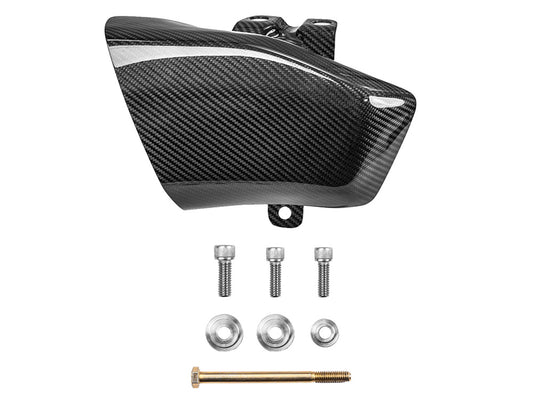 Carbon Fiber Rear Cylinder Air Scoop - Gloss Finish. Fits Most Touring 2017-2024