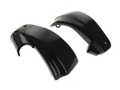 Carbon Side Covers - Gloss Finish. Fits Softail 2018-2024 With Remote Preload Adjuster