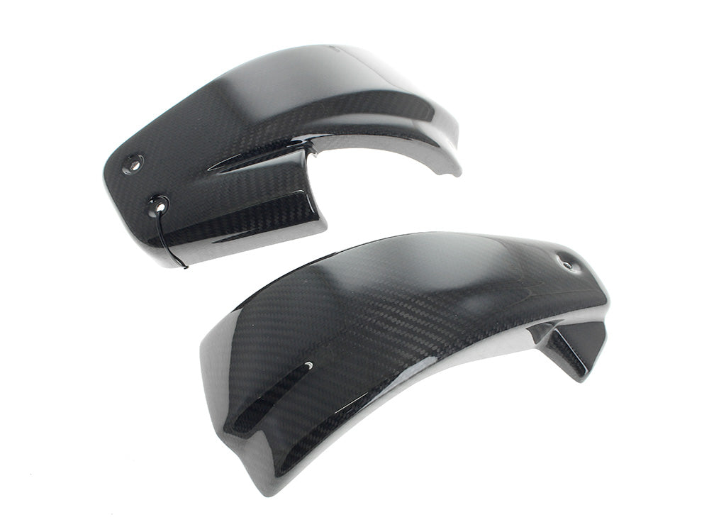 Carbon Side Covers - Gloss Finish. Fits Softail 2018-2024 With Remote Preload Adjuster