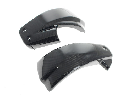 Carbon Side Covers - Gloss Finish. Fits Softail 2018-2024 With Remote Preload Adjuster
