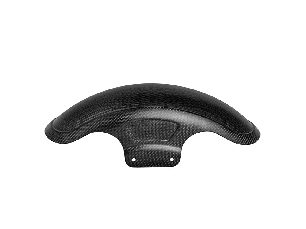 Shorty Carbon Front Fender - Matte Finish. Fits CVO Touring 2023up, Street Glide & Road Glide 2024up & Touring 2025up with 19in. Front Wheel
