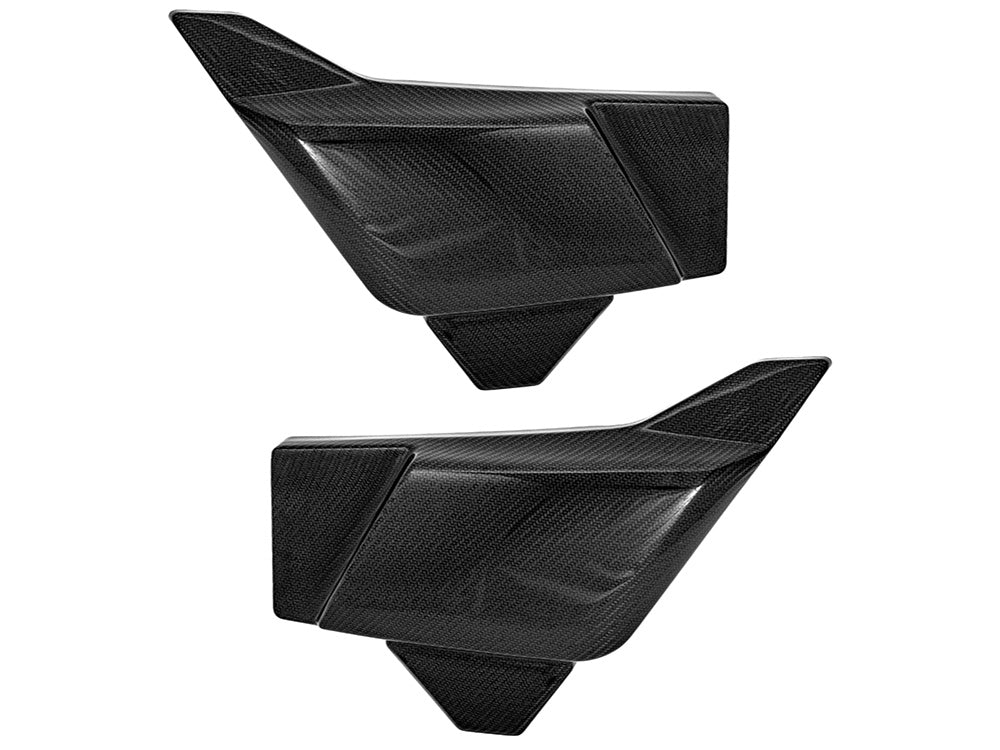 Carbon Side Covers - Gloss Finish. Fits CVO Touring 2023up, Street Glide & Road Glide 2024up, Touring 2025up