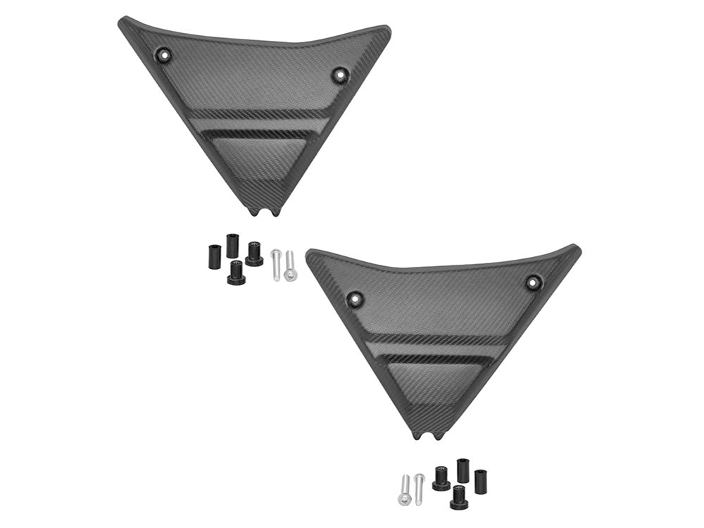 Carbon Side Covers - Matte Finish. Fits FXR 1982-1994