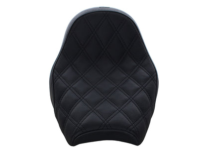Renegade LS Solo Seat with Black Double Diamond Lattice Stitch. Fits Scout Bobber 2018-2024