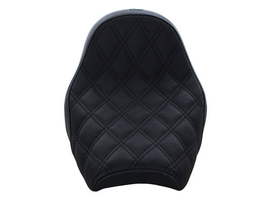Renegade LS Solo Seat with Black Double Diamond Lattice Stitch. Fits Scout Bobber 2018-2024