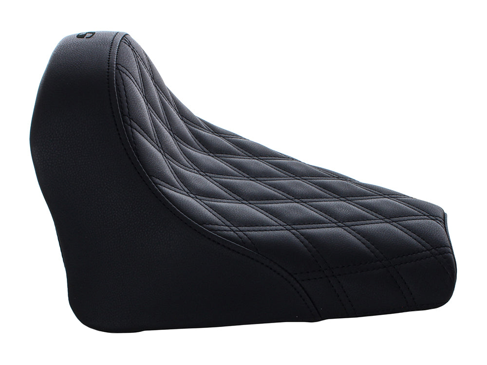 Renegade LS Solo Seat with Black Double Diamond Lattice Stitch. Fits Scout Bobber 2018-2024