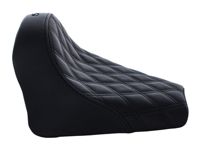 Renegade LS Solo Seat with Black Double Diamond Lattice Stitch. Fits Scout Bobber 2018-2024