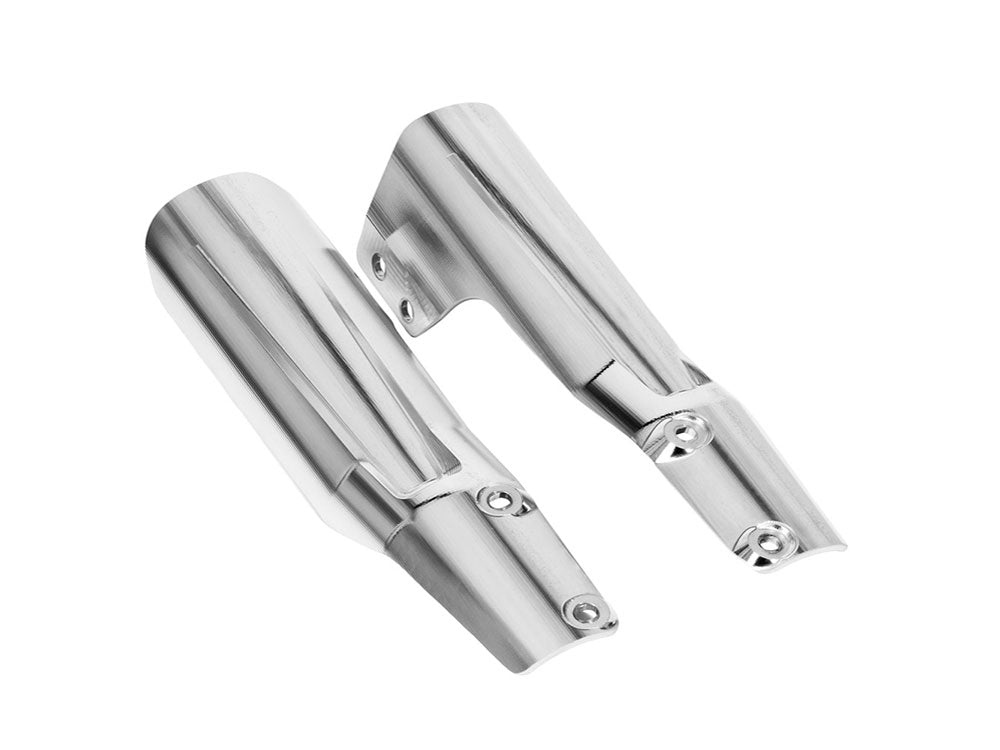 Front Fender Adapters - Raw Billet. Fits Softail Low Rider S 2020up & Low Rider ST 2022up when running Saddlemen Carbon Fibre Front Fender