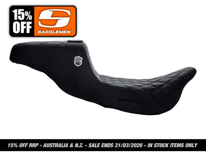Step-Up San Diego Customs Pro Series Gripper Dual Seat. Fits Most Touring 2008-2024