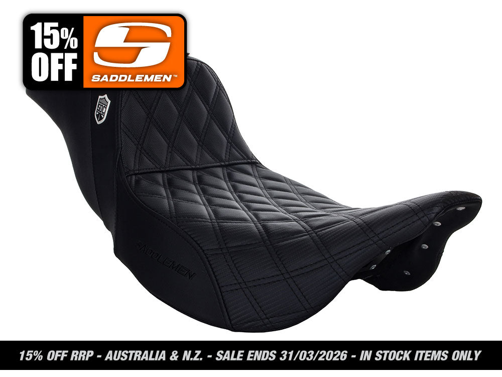 Step-Up San Diego Customs Pro Series Gripper Dual Seat. Fits Most Touring 2008-2024