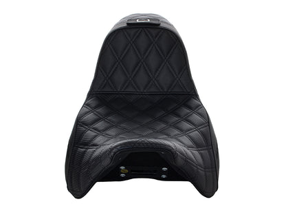 Step-Up San Diego Customs Pro Series Gripper Dual Seat With Backrest. Fits Most Touring 2008-2024