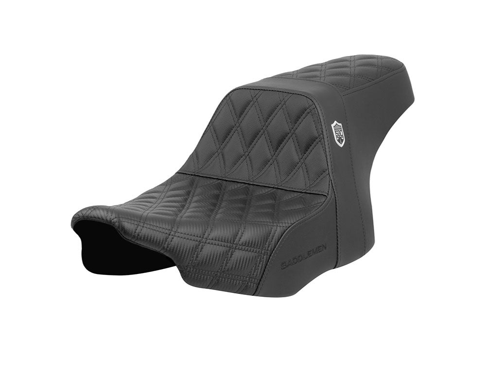 Step-Up San Diego Customs Pro Series Gripper Dual Seat. Fits CVO Touring 2023up, Street Glide & Road Glide 2024up, Touring 2025up