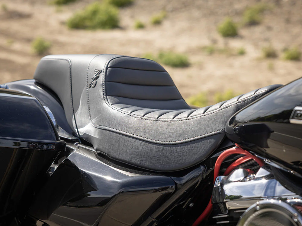 Thrashin X Saddlemen Step-Up Tuck & Roll Dual Seat. Fits Most Touring 2008-2024